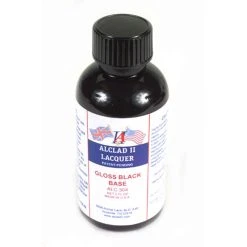 ALCLAD II LACQUERS Gloss Black Base, 2oz