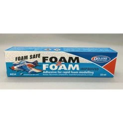 Deluxe Materials Foam 2 Foam, Foam Safe Glue (50ml): EPO, EPS, Wood