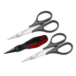 Dubro Products Body Reamer, Scissors (Curved And Straight) Set