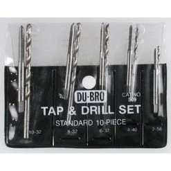 Dubro Products Tap & Drill Set, Standard