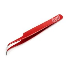 Excel Hobby Blade Corp Slant Point Tweezers, Red