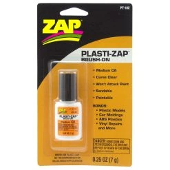 ZAP Glue Asti-Zap Brush On Medium CA, .25 Oz, Carded