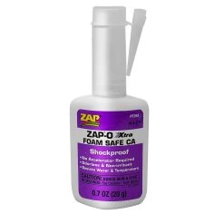 ZAP Glue Ap-O Xtra Foam Safe CA Glue, .7 Oz