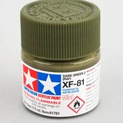 Tamiya Acrylic Mini XF-81 Dark Green 2 RAF 10ml Bottle