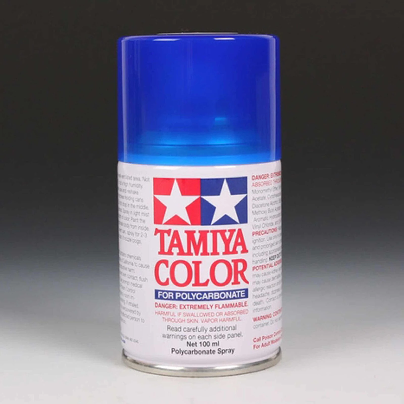 Tamiya Polycarbonate PS-38 Translucent Blue, Spray 100 Ml 3 Tamiya Polycarbonate PS-38 Translucent Blue, Spray 100 Ml