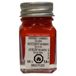 Testor Corp. Enamel 1/4 Oz Flat Red