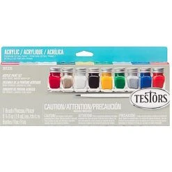 Testor Corp. 9 Piece Acrylic Paint Set, Value