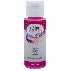 Testor Corp. 2oz Acrylic Craft Paint, Satin Fuschia