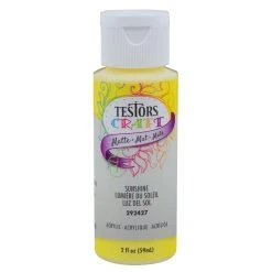 Testor Corp. 2oz Acrylic Craft Paint, Satin Sunshine