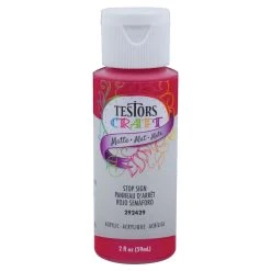 Testor Corp. 2oz Acrylic Craft Paint, Satin Stop Sign