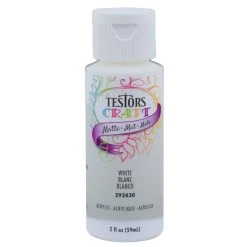 Testor Corp. 2oz Acrylic Craft Paint, Satin White