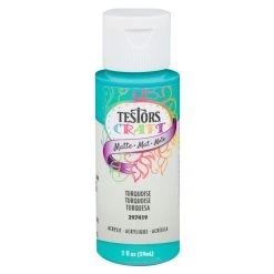 Testor Corp. 2oz Acrylic Craft Paint, Satin Turquoise