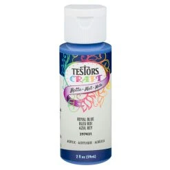 Testor Corp. 2oz Acrylic Craft Paint, Satin Royal Blue