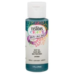 Testor Corp. 2oz Acrylic Craft Paint, Satin Deep Sea