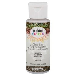 Testor Corp. 2oz Acrylic Craft Paint, Gold Glitter