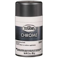 Testor Corp. Aft 3oz Chrome Spray, Silver