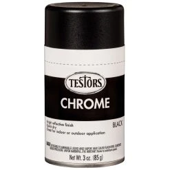 Testor Corp. Aft 3oz Chrome Spray, Black